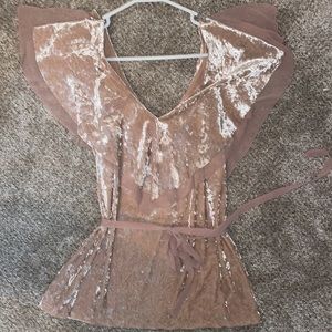 White House Black Market Velvet Top